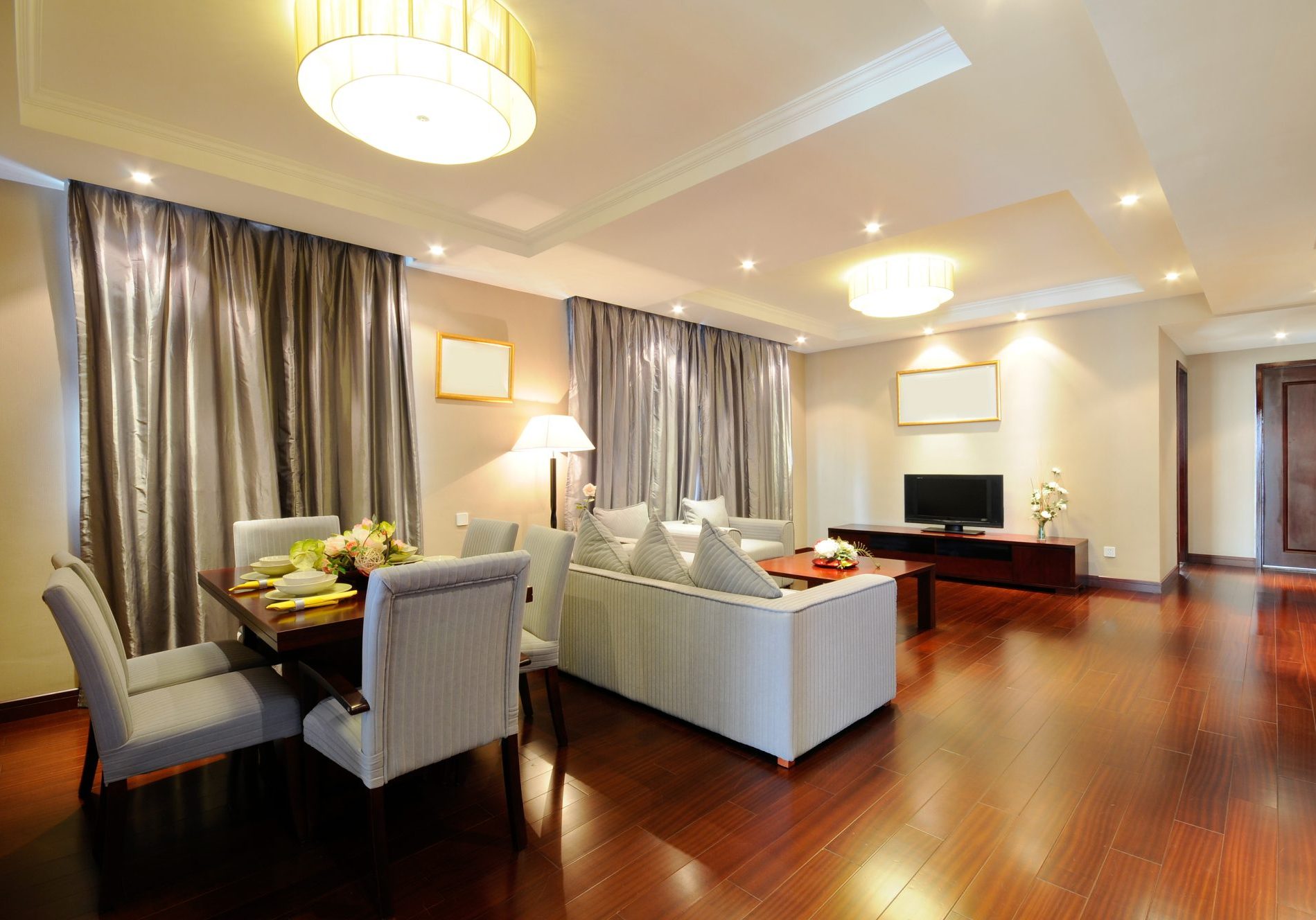 Landlord Services Lighting Install Living room